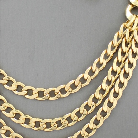 Polished Chain Layered Necklace Set - Picture 4 of 6